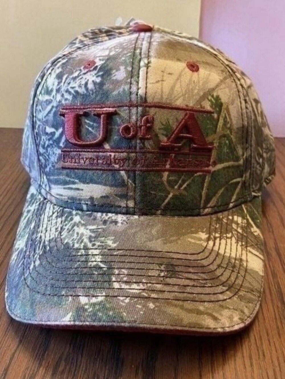 Arkansas Razorbacks The Game U Of A Realtree Camo Strapback NWT New